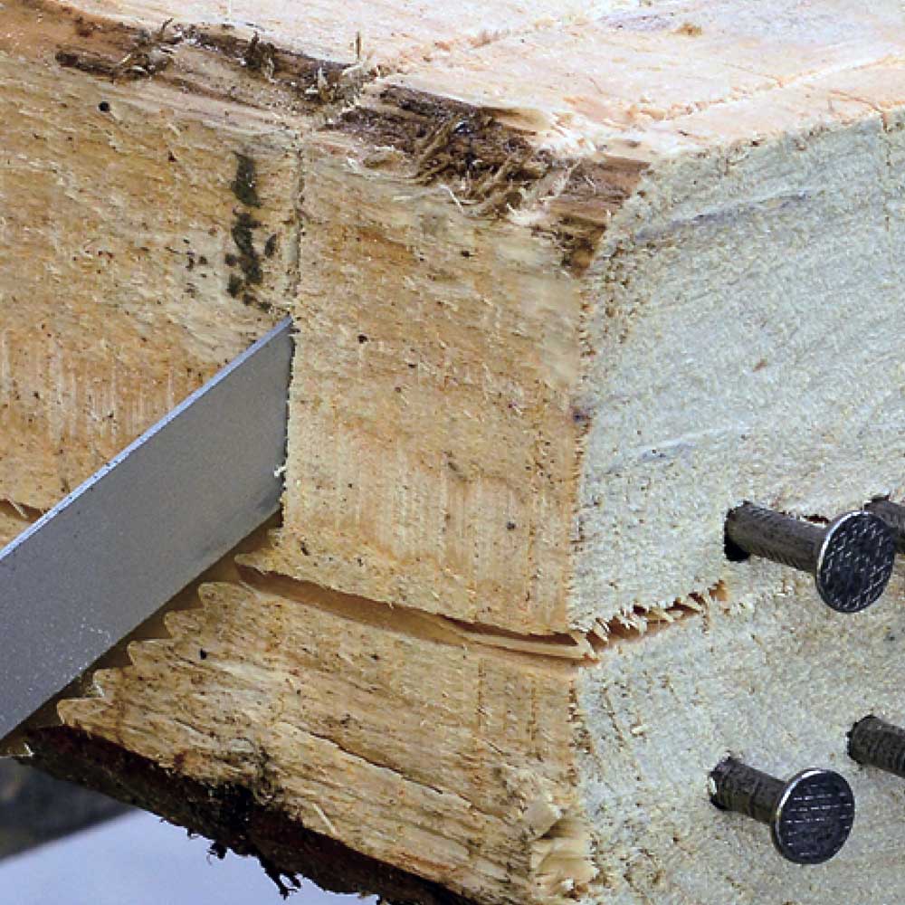 Hoja de sierra recíproca para metal y corte de madera embebida en uñas